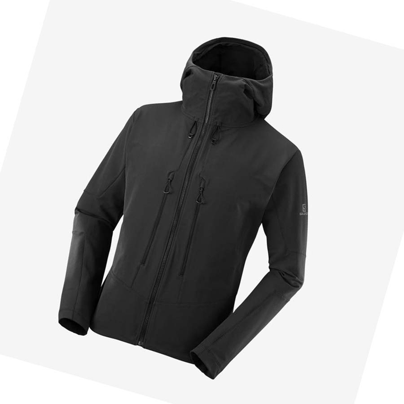 Salomon OUTPEAK SOFTSHELL Jacka Herr Svarta | 90235-CQNZ