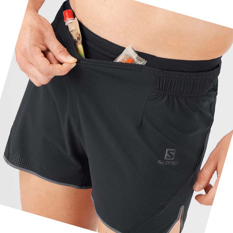 Salomon SENSE AERO 3'' Shorts Herr Svarta | 47901-RFLE