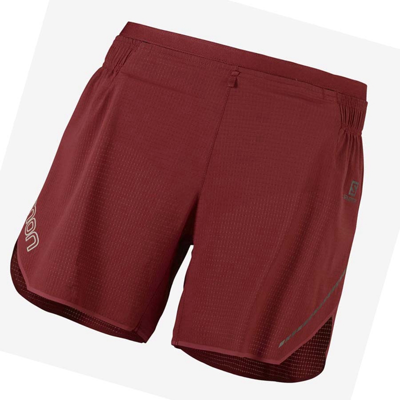 Salomon SENSE AERO 5\'\' Shorts Dam Röda | 39658-WZIK