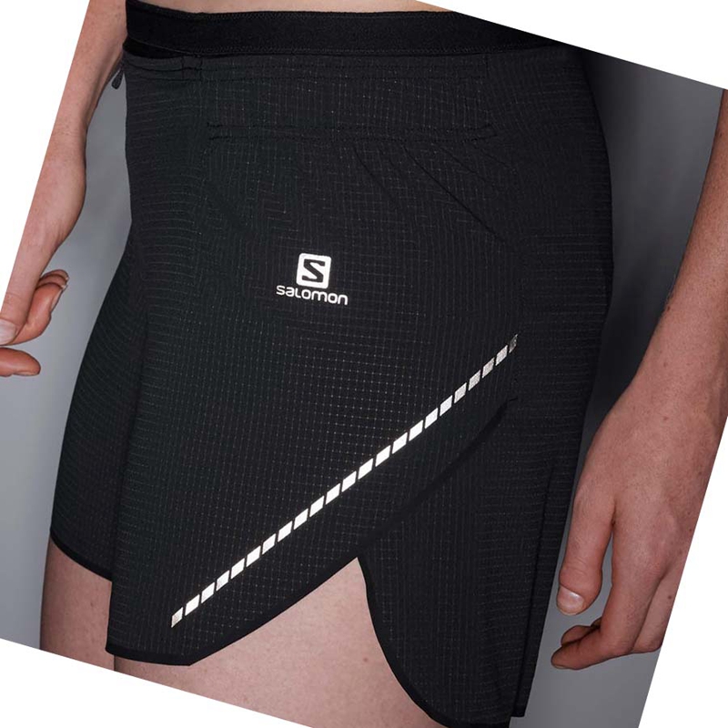 Salomon SENSE AERO 5'' Shorts Dam Svarta | 09247-JRDO