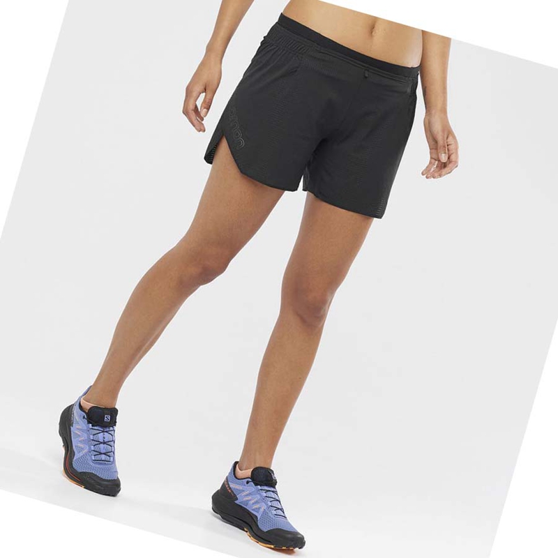 Salomon SENSE AERO 5'' Shorts Dam Svarta | 09247-JRDO