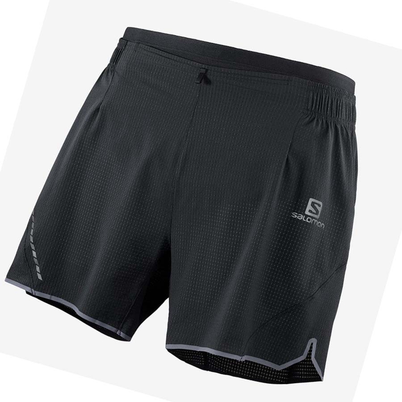 Salomon SENSE AERO 5\'\' Shorts Herr Svarta | 51092-WQAI