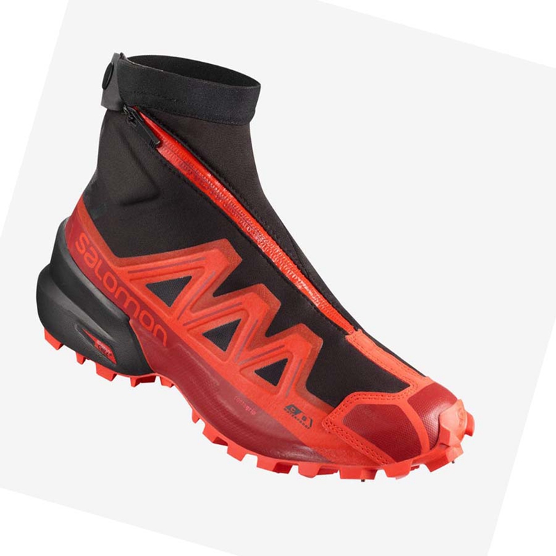 Salomon SNOWSPIKE CLIMASALOMON™ WATERPROOF Trail löparskor Herr Svarta Röda | 30624-YHDJ