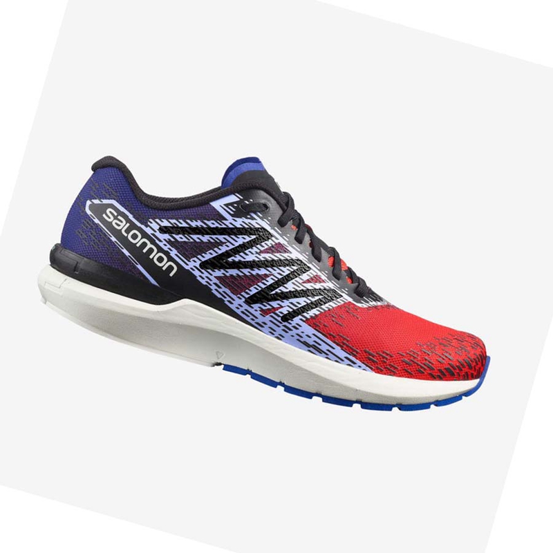 Salomon SONIC 5 BALANCE Löparskor Herr Röda Blå | 60321-CYBR