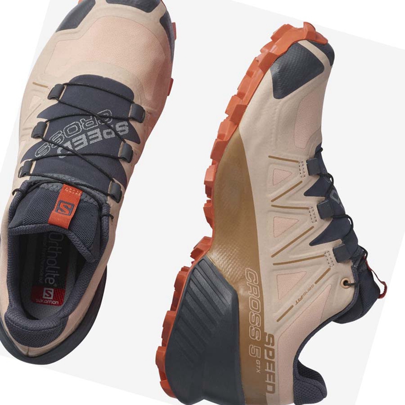 Salomon SPEEDCROSS 5 GORE-TEX Trail löparskor Dam Turkos | 23857-PKOJ