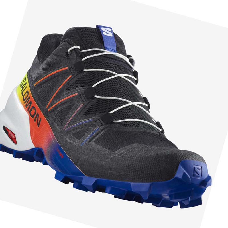 Salomon SPEEDCROSS 5 RACING PACK Trail löparskor Herr Svarta Blå | 95370-PFEW