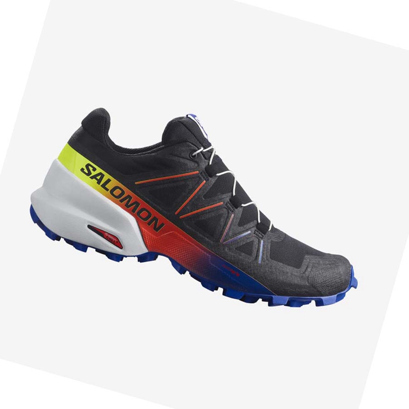 Salomon SPEEDCROSS 5 RACING PACK Trail löparskor Herr Svarta Blå | 95370-PFEW