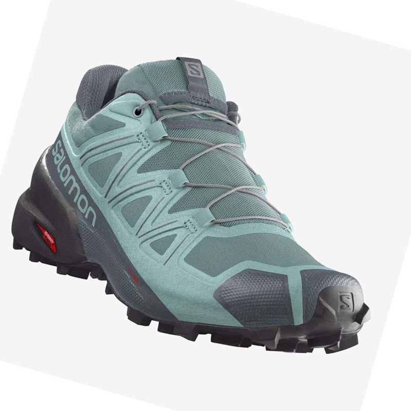 Salomon SPEEDCROSS 5 Trail löparskor Dam Gröna | 51708-CQXS