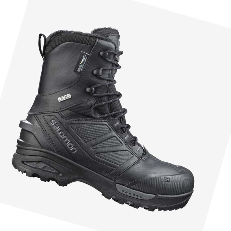 Salomon TOUNDRA FORCES CLIMASALOMON™ WATERPROOF Stövlar Herr Svarta | 64580-IWQY