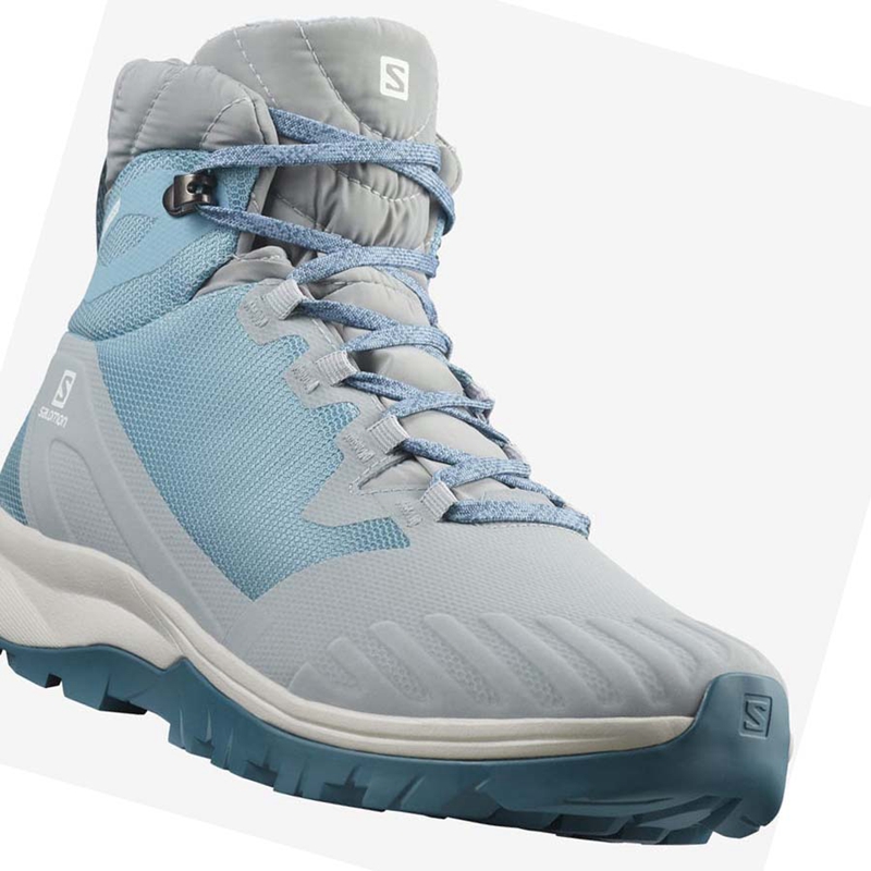 Salomon VAYA BLAZE THINSULATE™ CLIMASALOMON™ WATERPROOF Vinterkängor Dam Blå | 08693-MBDY