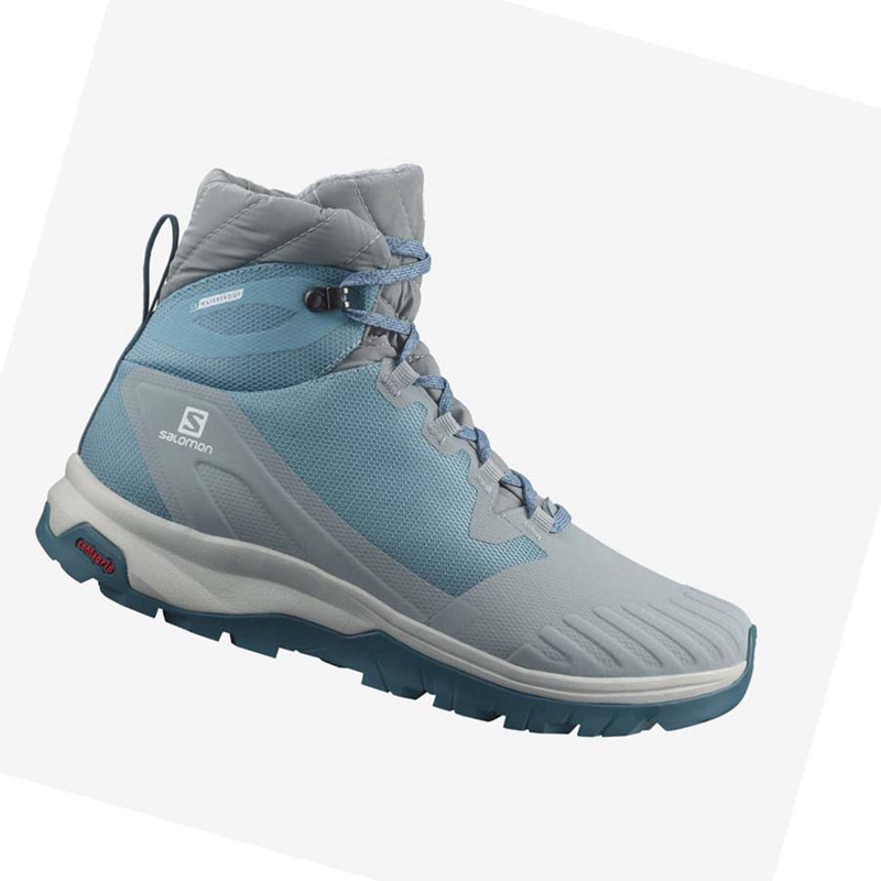 Salomon VAYA BLAZE THINSULATE™ CLIMASALOMON™ WATERPROOF Vinterkängor Dam Blå | 08693-MBDY