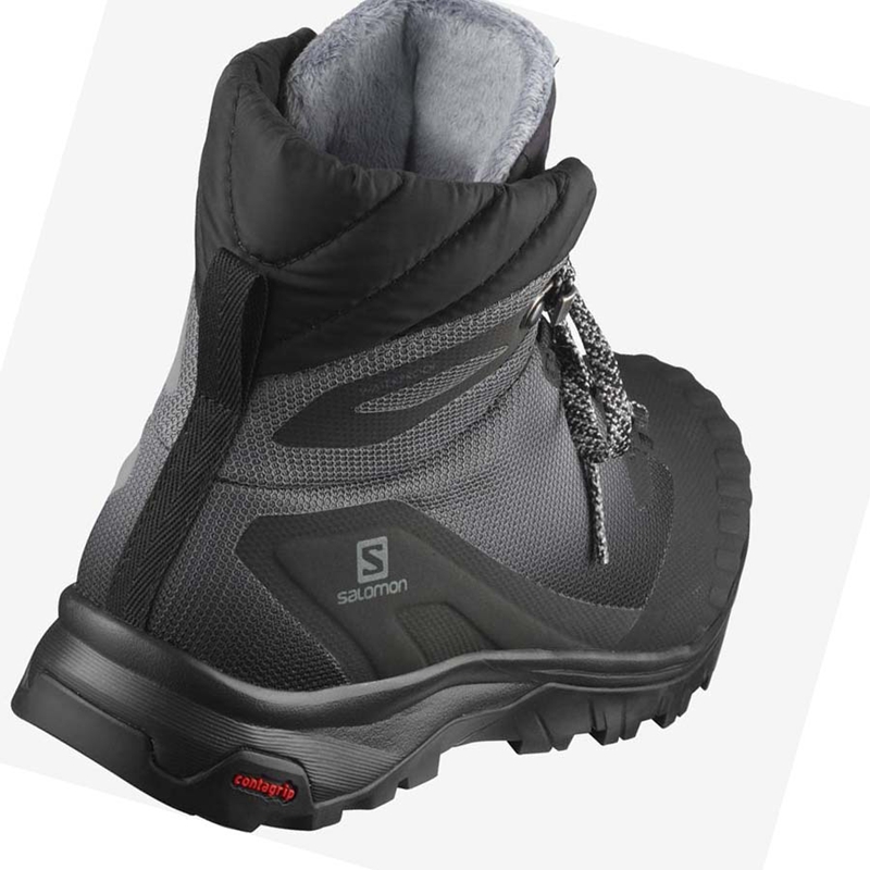 Salomon VAYA BLAZE THINSULATE™ CLIMASALOMON™ WATERPROOF Vinterkängor Dam Svarta | 87549-FHUR