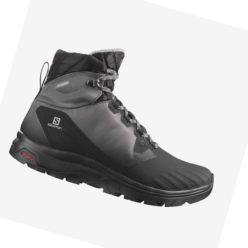 Salomon VAYA BLAZE THINSULATE™ CLIMASALOMON™ WATERPROOF Vinterkängor Dam Svarta | 87549-FHUR