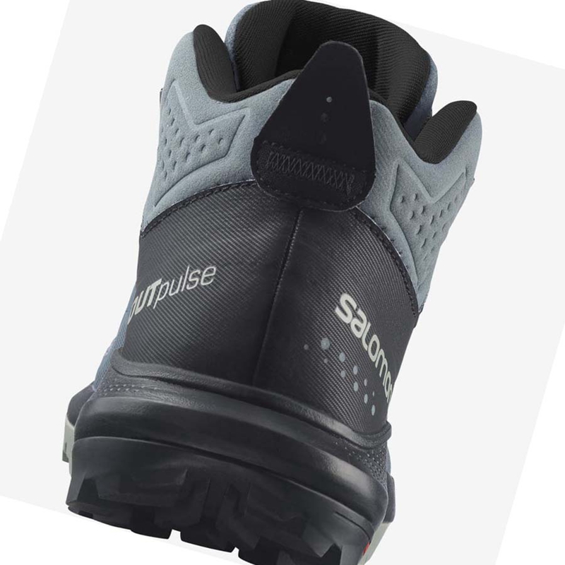 Salomon WoOUTPULSE MID GORE-TEX Vandringsskor Dam Silver | 76145-FUAK