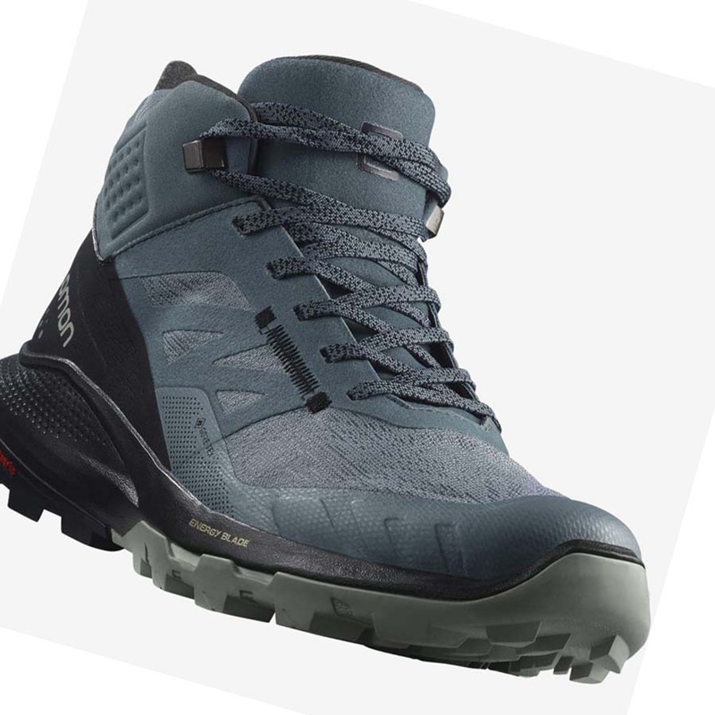 Salomon WoOUTPULSE MID GORE-TEX Vandringsskor Dam Silver | 76145-FUAK