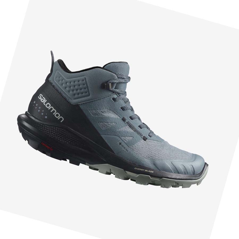 Salomon WoOUTPULSE MID GORE-TEX Vandringsskor Dam Silver | 76145-FUAK