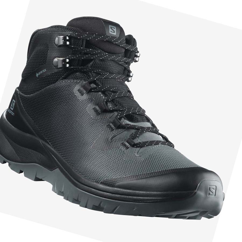 Salomon WoVAYA MID GORE-TEX Vandringsskor Dam Svarta | 02843-BWPL