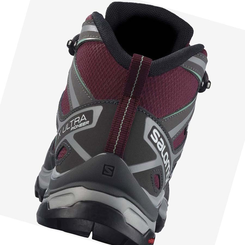 Salomon WoX ULTRA PIONEER MID CLIMASALOMON™ WATERPROOF Vandringsskor Dam Röda | 10823-LXCB