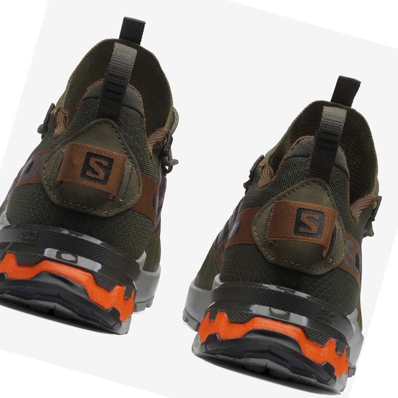 Salomon XA COVER Sneakers Dam Olivgröna Orange | 46012-GJRM