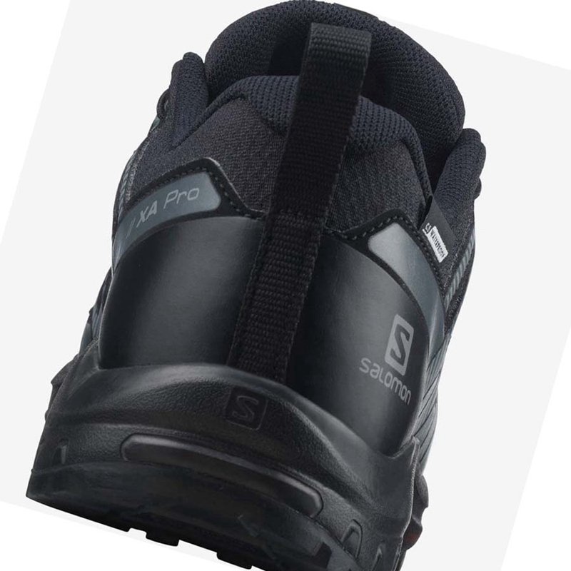 Salomon XA PRO V8 CLIMASALOMON™ WATERPROOF Vandringsskor Barn Svarta | 80296-DGBK