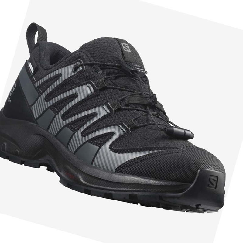 Salomon XA PRO V8 CLIMASALOMON™ WATERPROOF Vandringsskor Barn Svarta | 80296-DGBK