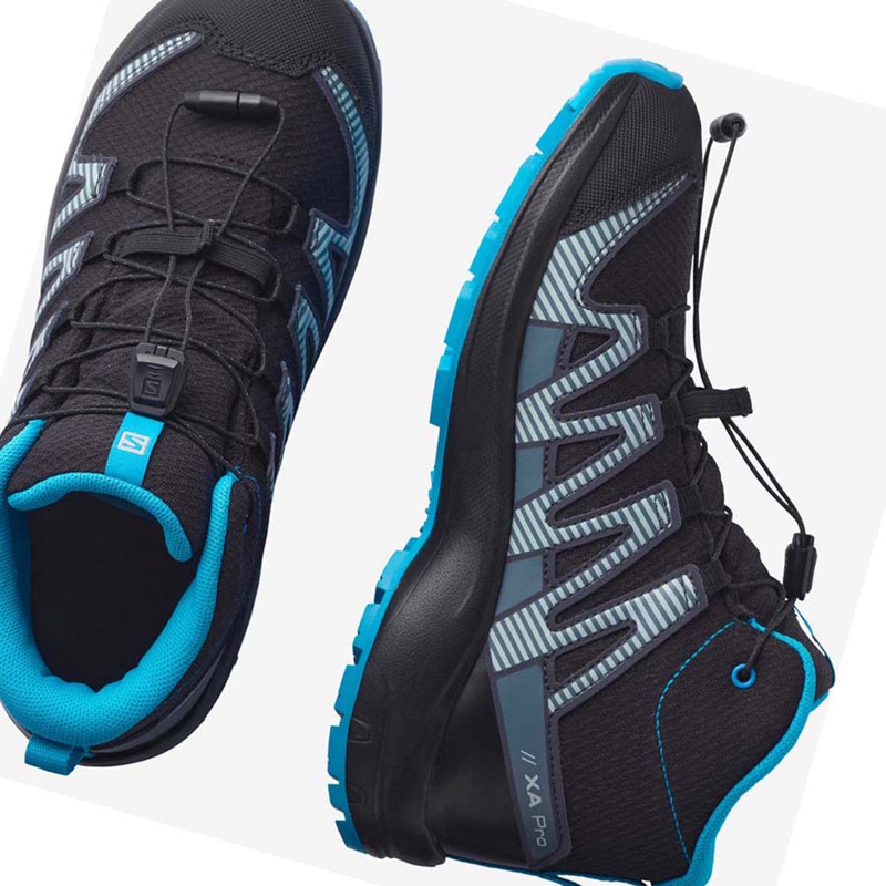 Salomon XA PRO V8 MID CLIMASALOMON™ WATERPROOF Vandringsskor Barn Svarta | 07954-WLJC