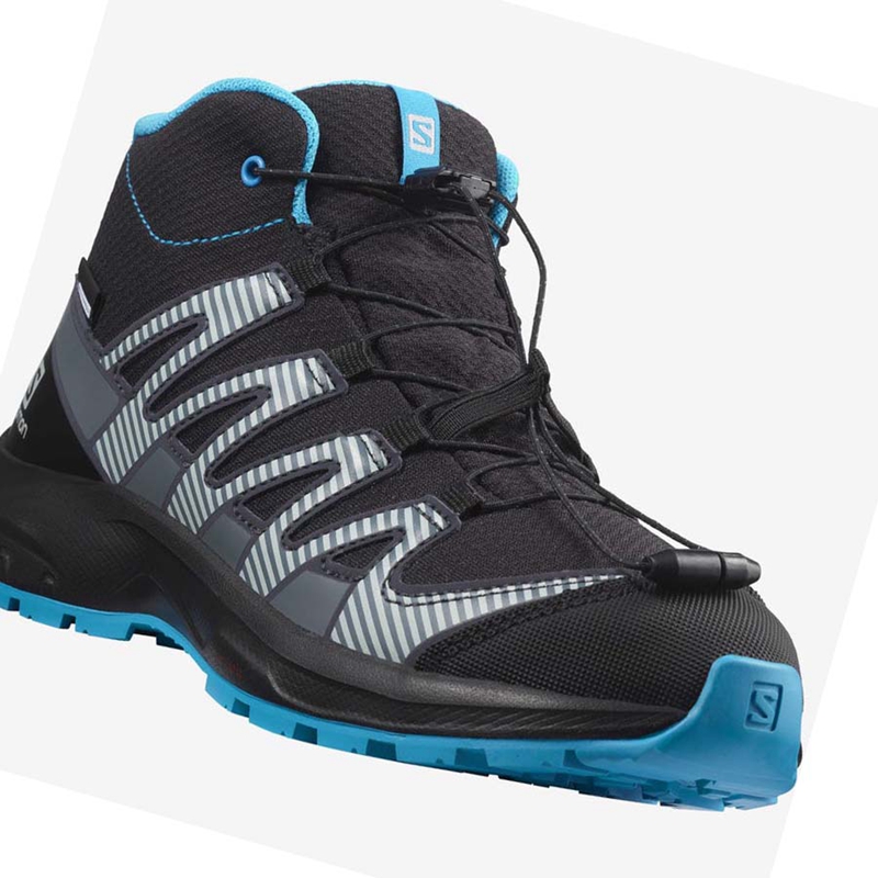 Salomon XA PRO V8 MID CLIMASALOMON™ WATERPROOF Vandringsskor Barn Svarta | 07954-WLJC