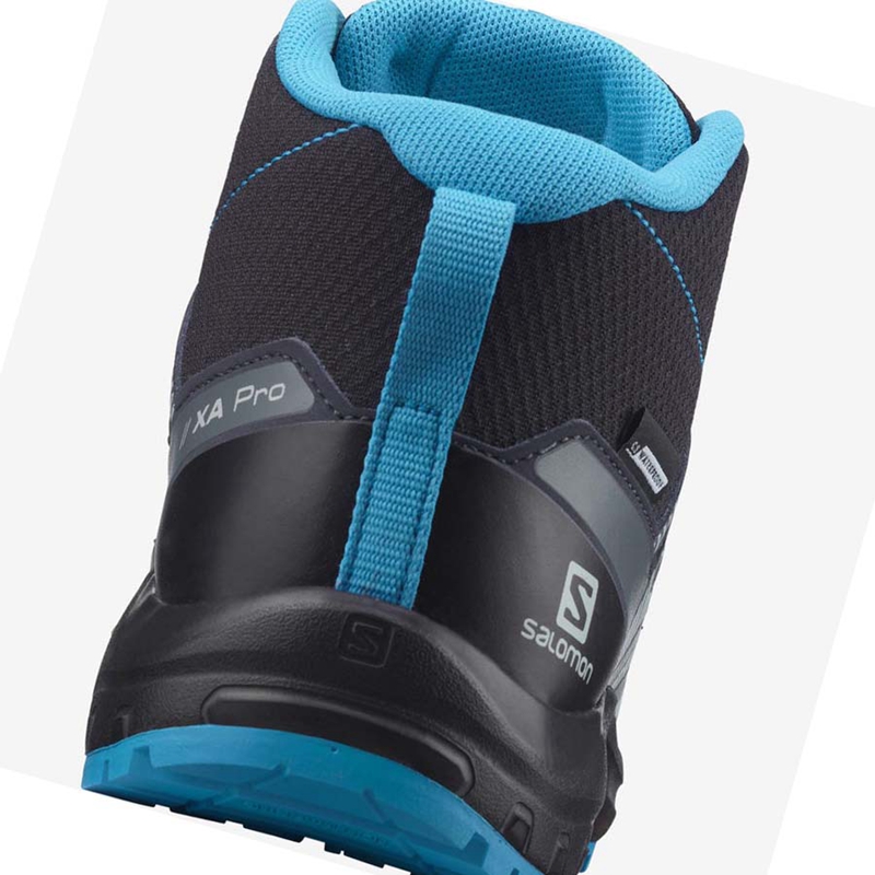 Salomon XA PRO V8 MID CLIMASALOMON™ WATERPROOF Vandringsskor Barn Svarta | 07954-WLJC