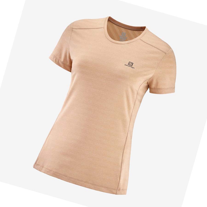 Salomon XA TEE W T-shirt Dam Rosa | 67312-SAHK