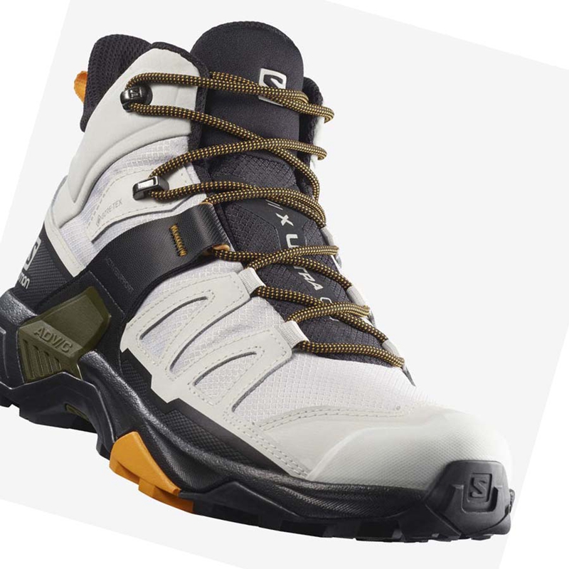 Salomon X ULTRA 4 MID GORE-TEX Vandringsskor Herr Vita Svarta | 53269-AKTL