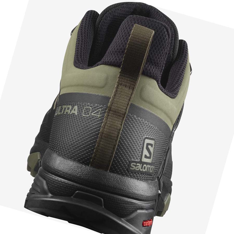 Salomon X ULTRA 4 WIDE GORE-TEX Vandringsskor Herr Olivgröna Svarta | 47603-BFRM