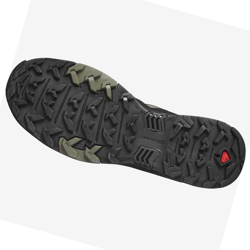 Salomon X ULTRA 4 WIDE GORE-TEX Vandringsskor Herr Olivgröna Svarta | 47603-BFRM