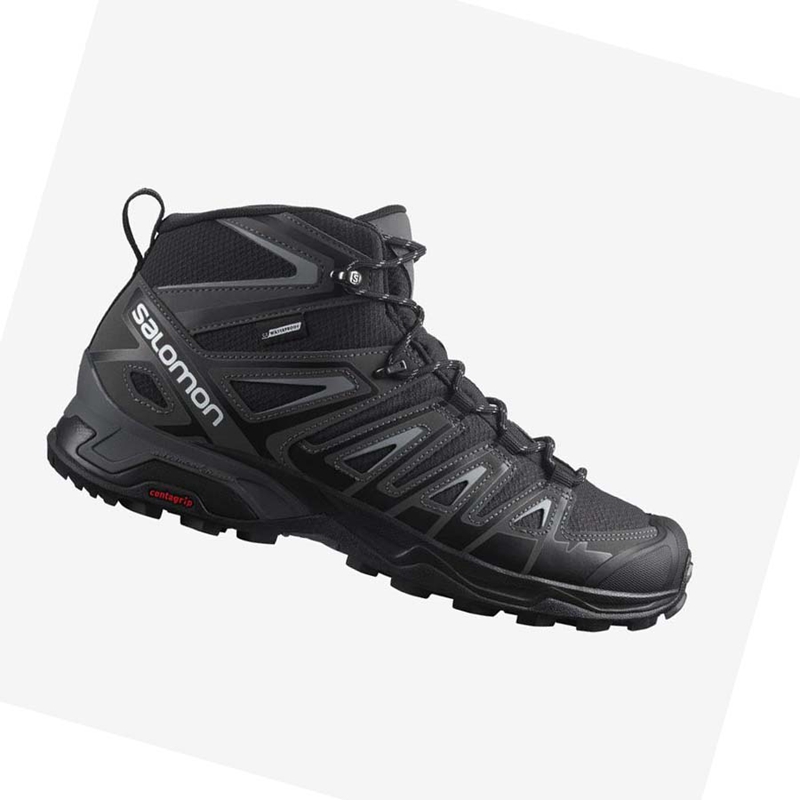 Salomon X ULTRA PIONEER MID CLIMASALOMON™ WATERPROOF Vandringsskor Herr Grå Svarta | 42673-HXIT