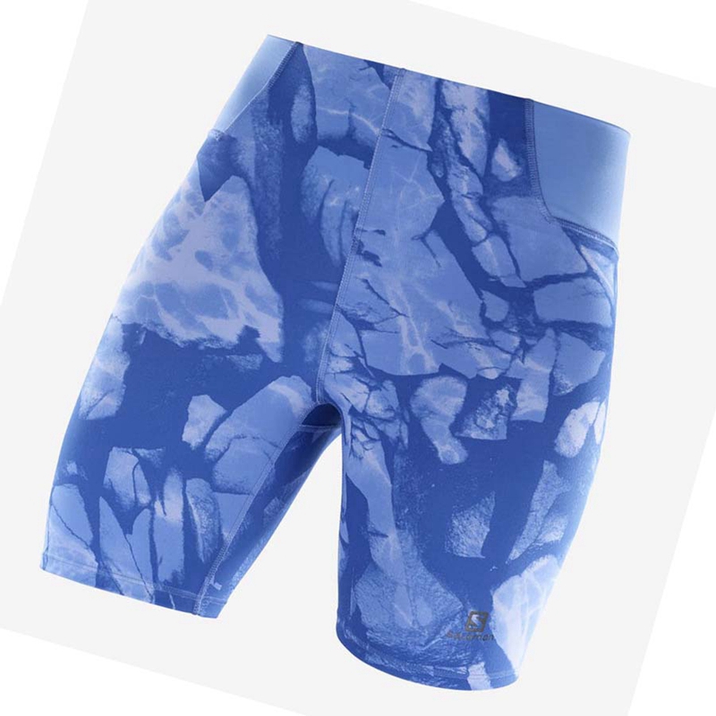 Salomon CROSS MULTI 7'' Shorts Dam Blå | 23871-EPUM