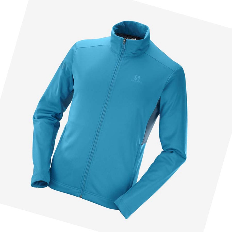 Salomon GORE TEX INFINIUM™ WINDSTOPPER® Jacka Herr Blå | 14069-LCZI