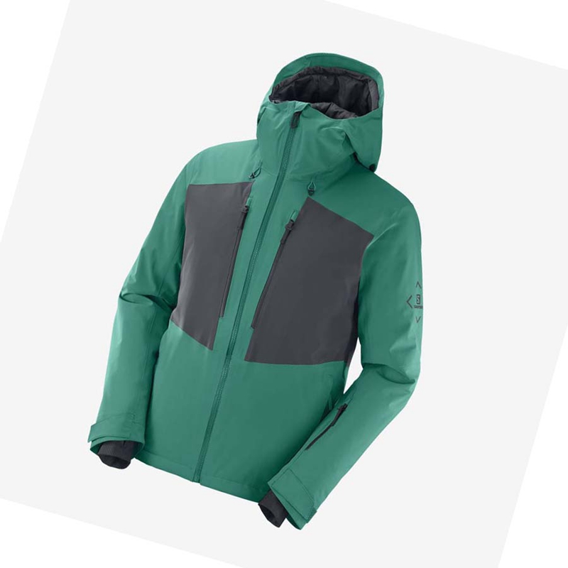 Salomon HIGHLAND Ski Skidjackor Herr Gröna | 10247-EDLA