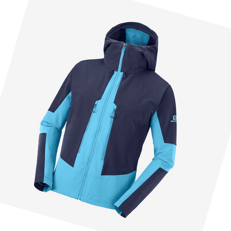 Salomon OUTPEAK SOFTSHELL Jacka Herr Blå | 31045-OSWR