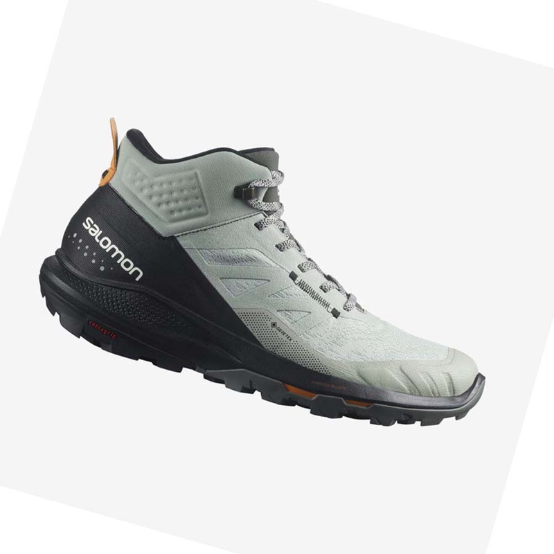 Salomon OUTPULSE MID GORE-TEX Vandringsskor Herr Svarta Turkos | 04895-JEIA