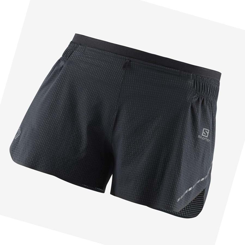 Salomon SENSE AERO 3'' Shorts Dam Svarta | 01942-PQJH