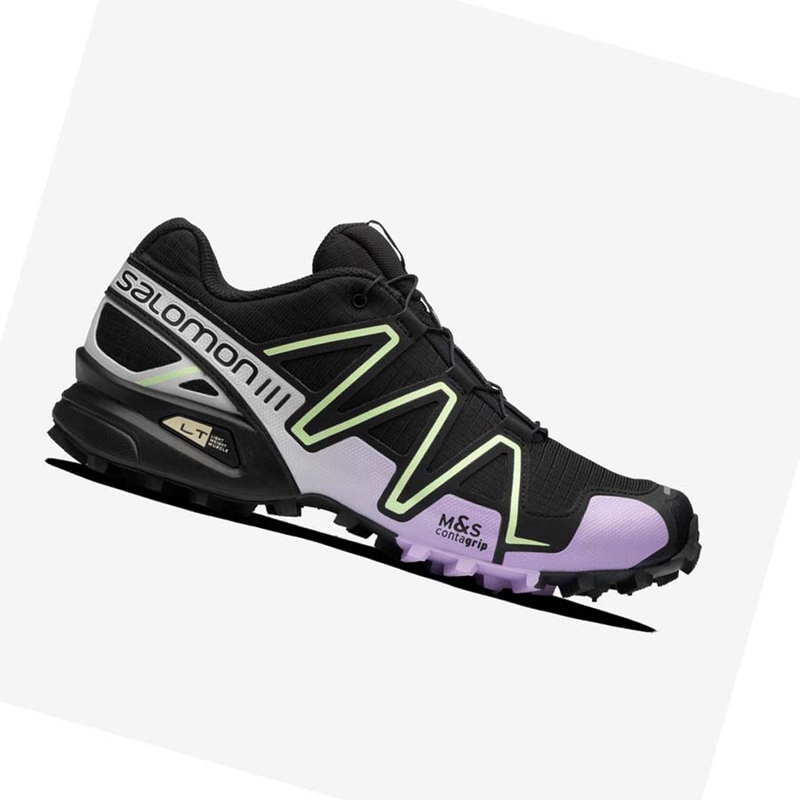 Salomon SPEEDCROSS 3 Sneakers Dam Svarta Lila | 29150-WNEL