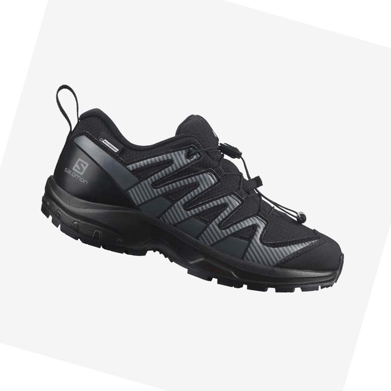 Salomon XA PRO V8 CLIMASALOMON™ WATERPROOF Vandringsskor Barn Svarta | 80296-DGBK