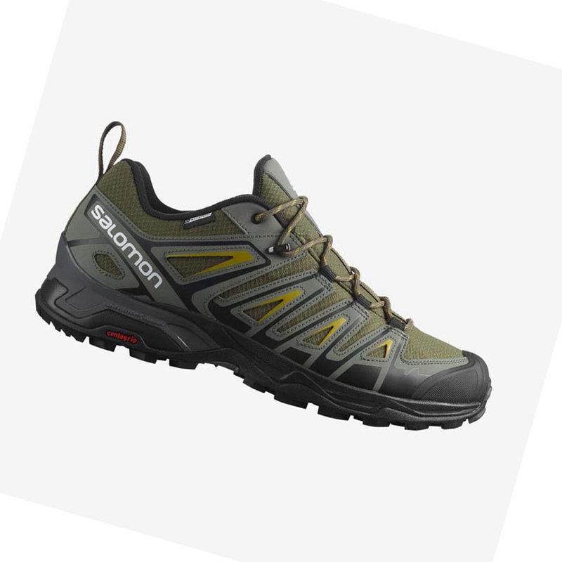 Salomon X ULTRA PIONEER CLIMASALOMON™ WATERPROOF Vandringsskor Herr Olivgröna Svarta | 84576-NPAU